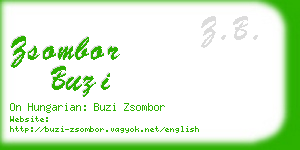 zsombor buzi business card